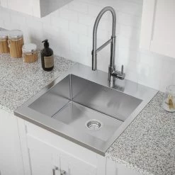 NewAge Products 24 In. Standard Sink With Flex Pull Down Faucet