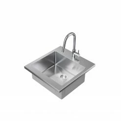 NewAge Products 24 In. Standard Sink With Classic Pull Down Faucet Shop Kitchen Sets