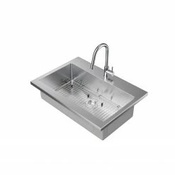 NewAge Products 36 In. Standard Sink With Classic Pull Down Faucet Shop Kitchen Sets