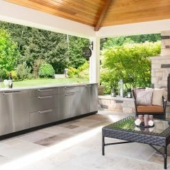 NewAge Products Outdoor Kitchen Stainless Steel 3 Piece Cabinet Set 27 NewAge Products Outdoor Kitchen Stainless Steel 3 Piece Cabinet Set