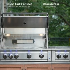 NewAge Products Outdoor Kitchen Stainless Steel 4 Piece Cabinet Set 44 NewAge Products Outdoor Kitchen Stainless Steel 4 Piece Cabinet Set