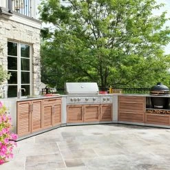 NewAge Products Outdoor Kitchen Stainless Steel 6 Piece Cabinet Set 42 NewAge Products Outdoor Kitchen Stainless Steel 6 Piece Cabinet Set