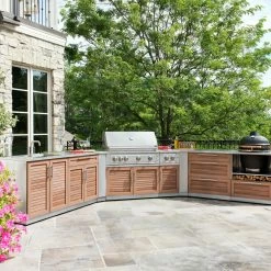 NewAge Products Outdoor Kitchen Stainless Steel 4 Piece Cabinet Set 37 NewAge Products Outdoor Kitchen Stainless Steel 4 Piece Cabinet Set