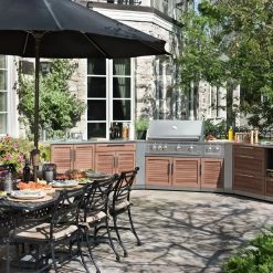 NewAge Products Outdoor Kitchen Stainless Steel 2 Piece Cabinet Set 37 NewAge Products Outdoor Kitchen Stainless Steel 2 Piece Cabinet Set