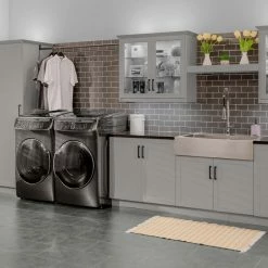 NewAge Products Laundry Room Cabinets Home Laundry Room 9 Piece Cabinet Set With Single Drawer Cabinet, Sink And Faucet 36 NewAge Products Laundry Room Cabinets Home Laundry Room 9 Piece Cabinet Set With Single Drawer Cabinet, Sink And Faucet