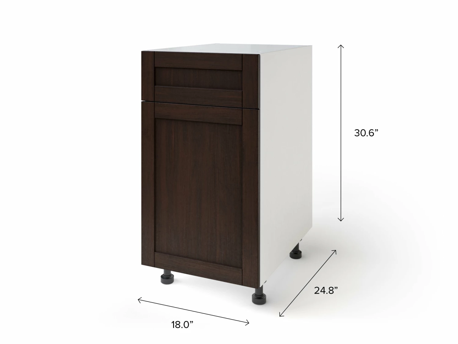 NewAge Products Home One Door, Single Drawer Cabinet, 18 Inch 40 NewAge Products Home One Door, Single Drawer Cabinet, 18 Inch