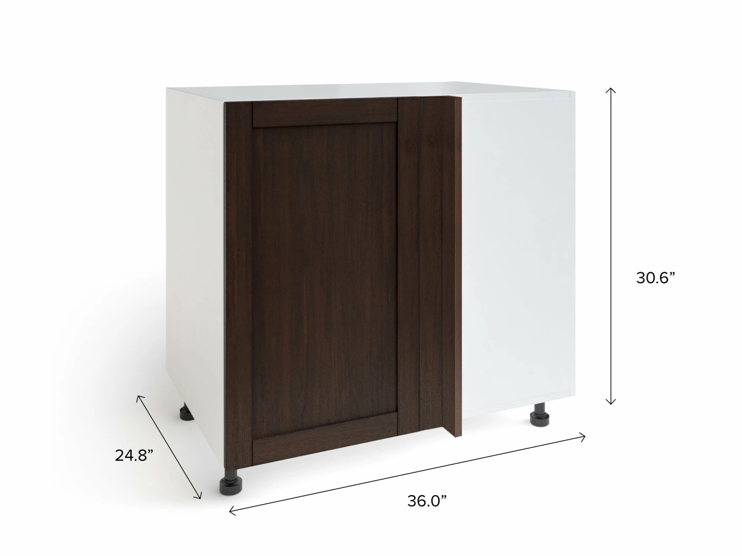 NewAge Products Home Blind Corner Base Cabinet, 36 Inch Pantry Cabinets 24 NewAge Products Home Blind Corner Base Cabinet, 36 Inch Pantry Cabinets