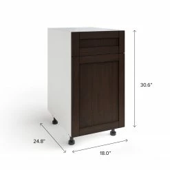 NewAge Products Home One Door, Single Drawer Cabinet, 18 Inch 111 NewAge Products Home One Door, Single Drawer Cabinet, 18 Inch
