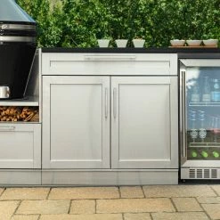 NewAge Products Outdoor Kitchen Signature Series 6 Piece Cabinet Set With Grill