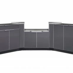 NewAge Products Outdoor Kitchen Aluminum 5 Piece Cabinet Set
