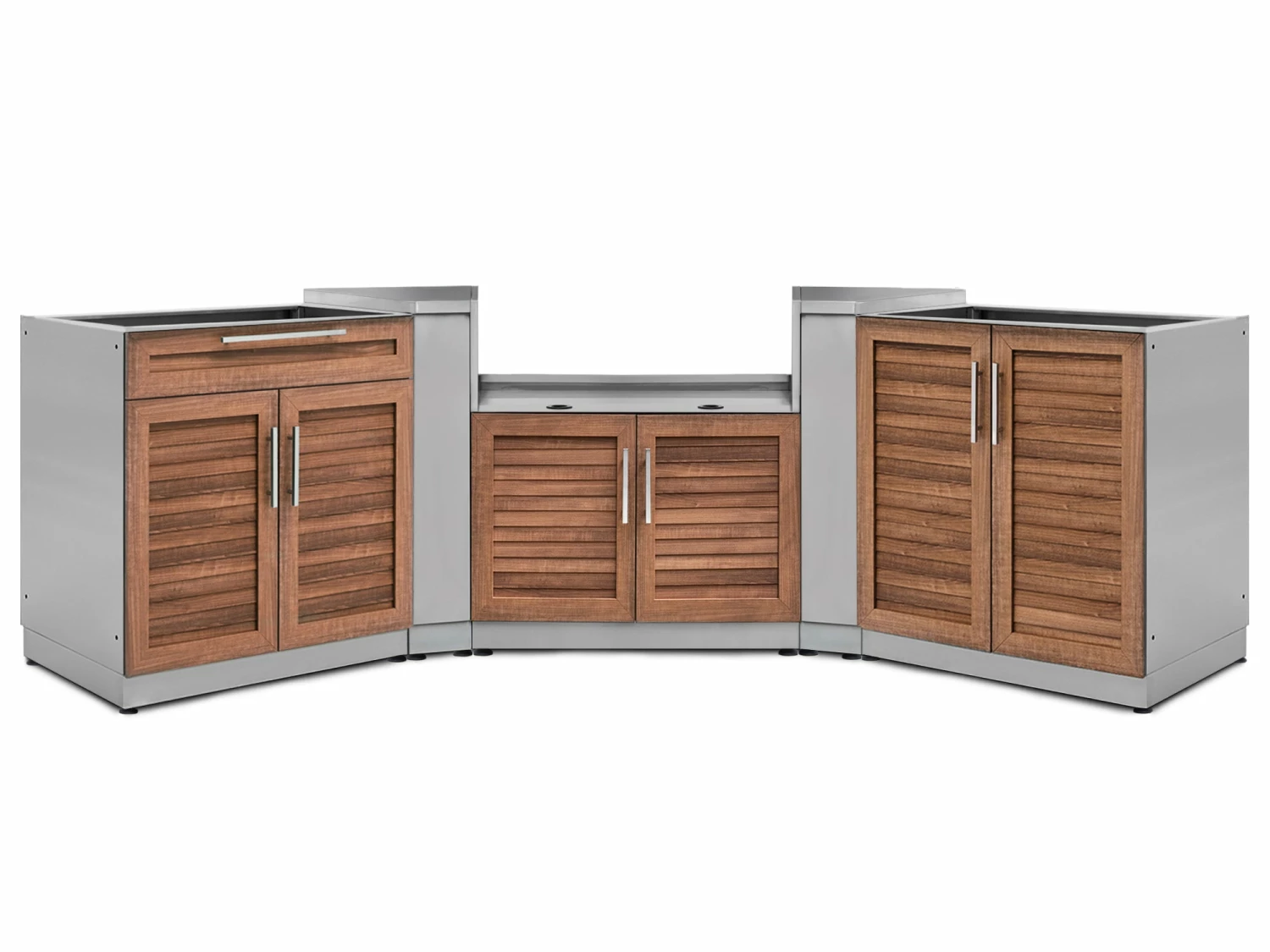 NewAge Products Outdoor Kitchen Stainless Steel 5 Piece Cabinet Set 13 NewAge Products Outdoor Kitchen Stainless Steel 5 Piece Cabinet Set