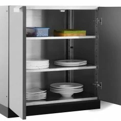 None Outdoor Kitchen Stainless Steel 2-Door Cabinet 25 None Outdoor Kitchen Stainless Steel 2-Door Cabinet