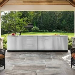 NewAge Products Outdoor Kitchen Stainless Steel 5 Piece Cabinet Set