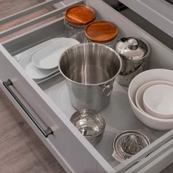 NewAge Products Home Bar 6 Piece Cabinet Set With Single Drawer Cabinets And Shelves - 24 Inch