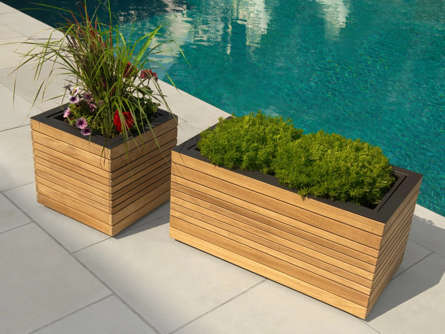 NewAge Products Rhodes Square Planter (Set Of 2) Planter Boxes 8 NewAge Products Rhodes Square Planter (Set Of 2) Planter Boxes