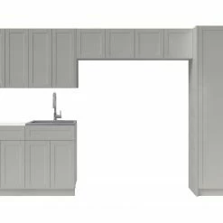 NewAge Products Laundry Room Cabinets Home Laundry Room 9 Piece Cabinet Set With Single Drawer Cabinet, Sink And Faucet 34 NewAge Products Laundry Room Cabinets Home Laundry Room 9 Piece Cabinet Set With Single Drawer Cabinet, Sink And Faucet