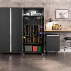 NewAge Products Secure Gun Cabinet Accessory - 36 In. 12 Gun Stock Rest