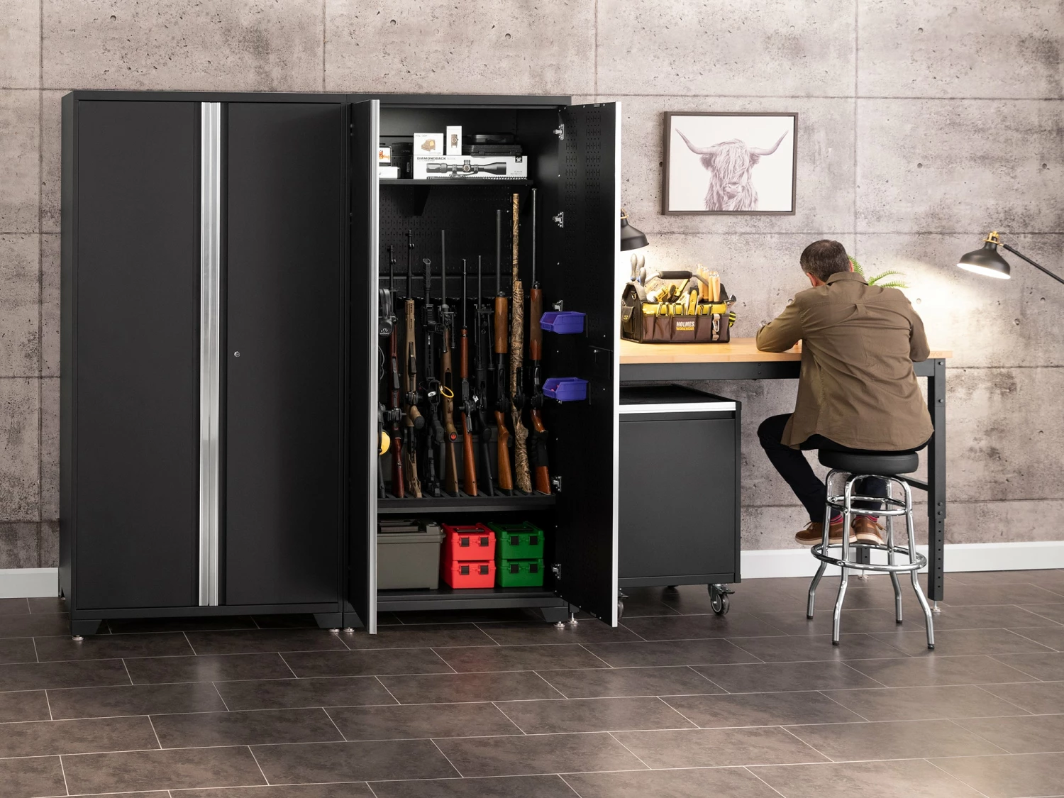 NewAge Products 36 In. Secure Gun Cabinet With Accessories 34 NewAge Products 36 In. Secure Gun Cabinet With Accessories