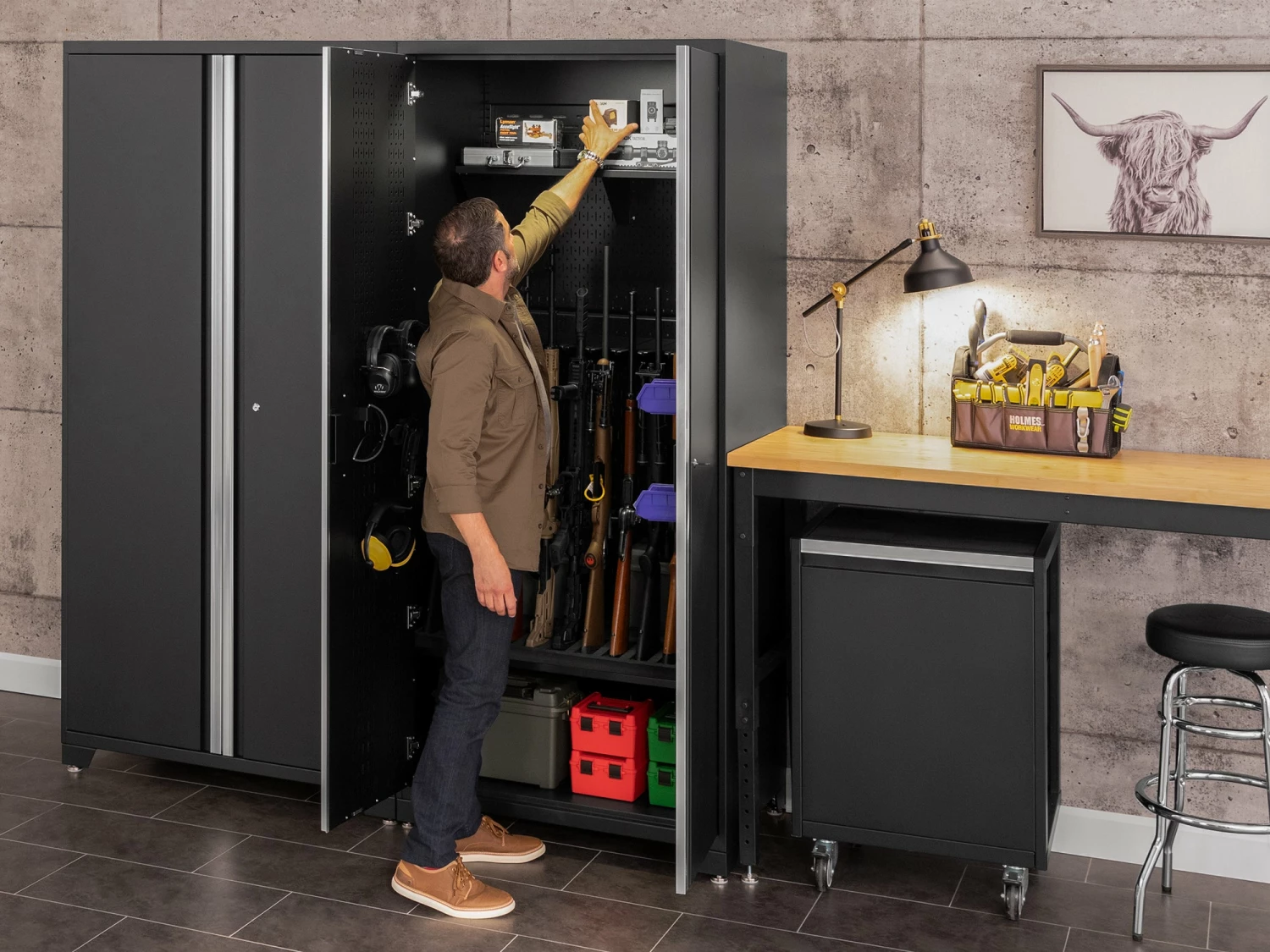 NewAge Products Garage Storage Secure Gun Cabinet Accessory - 34 In. Shelf 3 NewAge Products Garage Storage Secure Gun Cabinet Accessory - 34 In. Shelf