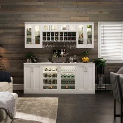 NewAge Products Home Bar Cabinets Home Bar 2-Door With Drawer Cabinet - 21