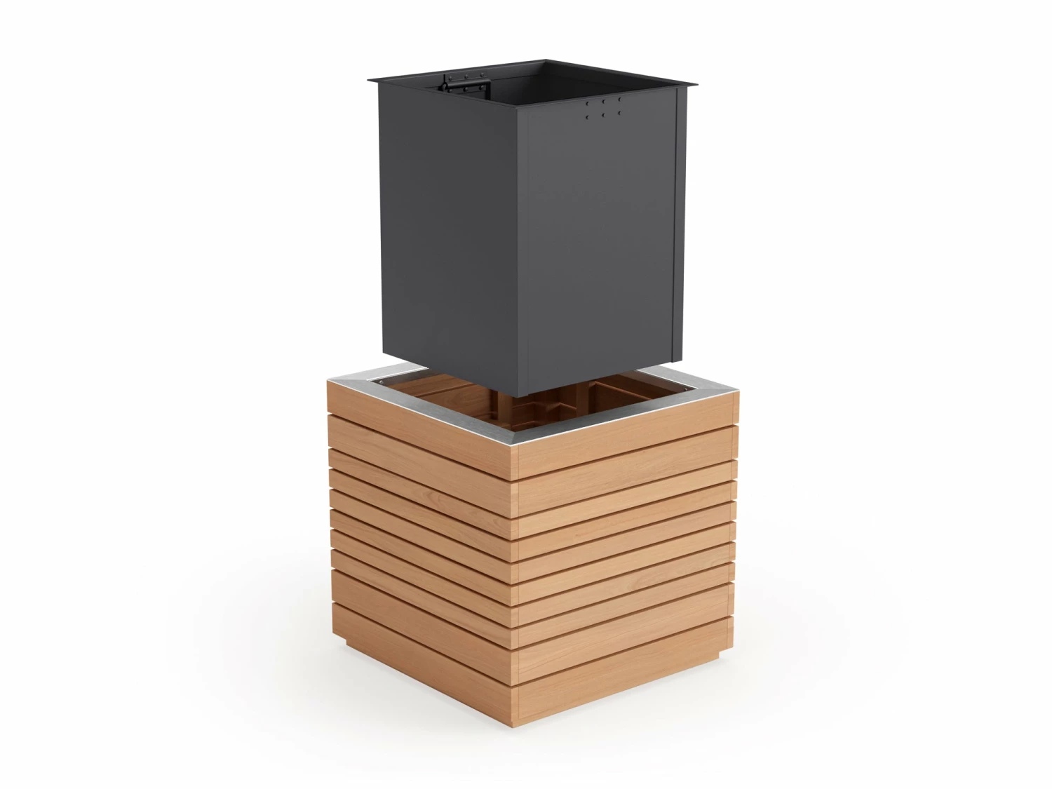 NewAge Products Rhodes Square Planter (Set Of 2) Planter Boxes 16 NewAge Products Rhodes Square Planter (Set Of 2) Planter Boxes