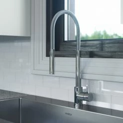 NewAge Products 24 In. Standard Sink With Flex Pull Down Faucet