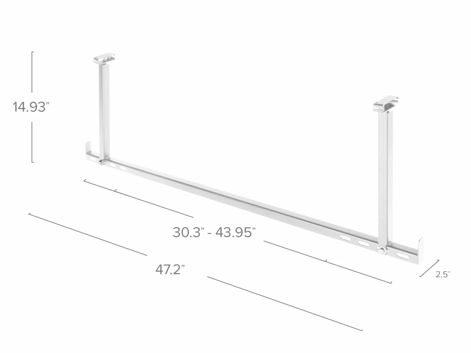 NewAge Products VersaRac Accessories - Hanging Bars (Pack Of 2) Garage Storage 9 NewAge Products VersaRac Accessories - Hanging Bars (Pack Of 2) Garage Storage