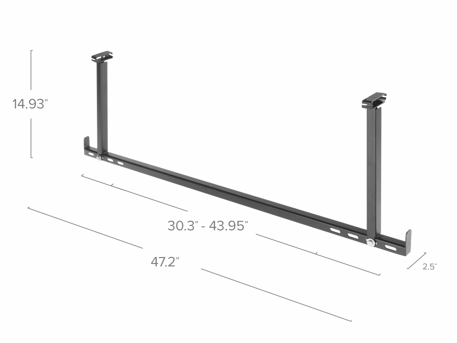 NewAge Products VersaRac Accessories - Hanging Bars (Pack Of 2) Garage Storage 4 NewAge Products VersaRac Accessories - Hanging Bars (Pack Of 2) Garage Storage