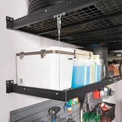 NewAge Products Pro Series 4 Ft. X 8 Ft. Wall Mounted Steel Shelf 47 NewAge Products Pro Series 4 Ft. X 8 Ft. Wall Mounted Steel Shelf