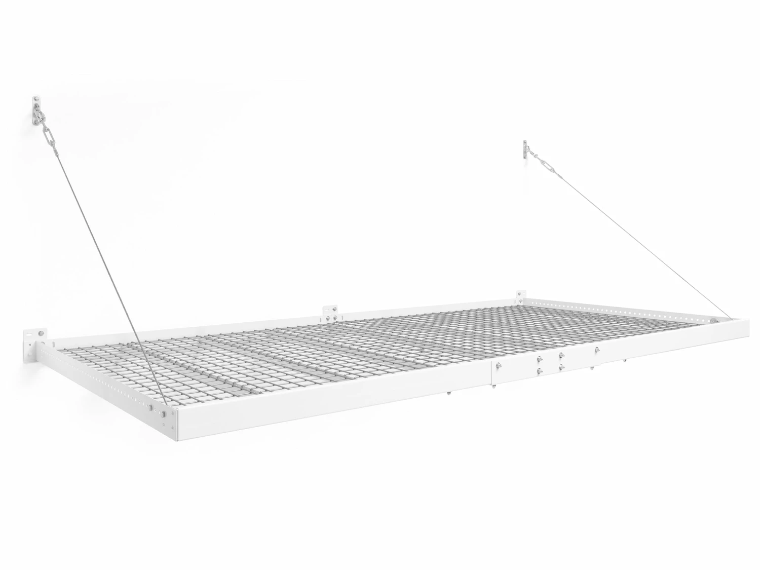 NewAge Products Pro Series 4 Ft. X 8 Ft. Wall Mounted Steel Shelf 11 NewAge Products Pro Series 4 Ft. X 8 Ft. Wall Mounted Steel Shelf