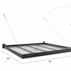 NewAge Products Pro Series 4 Ft. X 4 Ft. Wall Mounted Steel Shelf