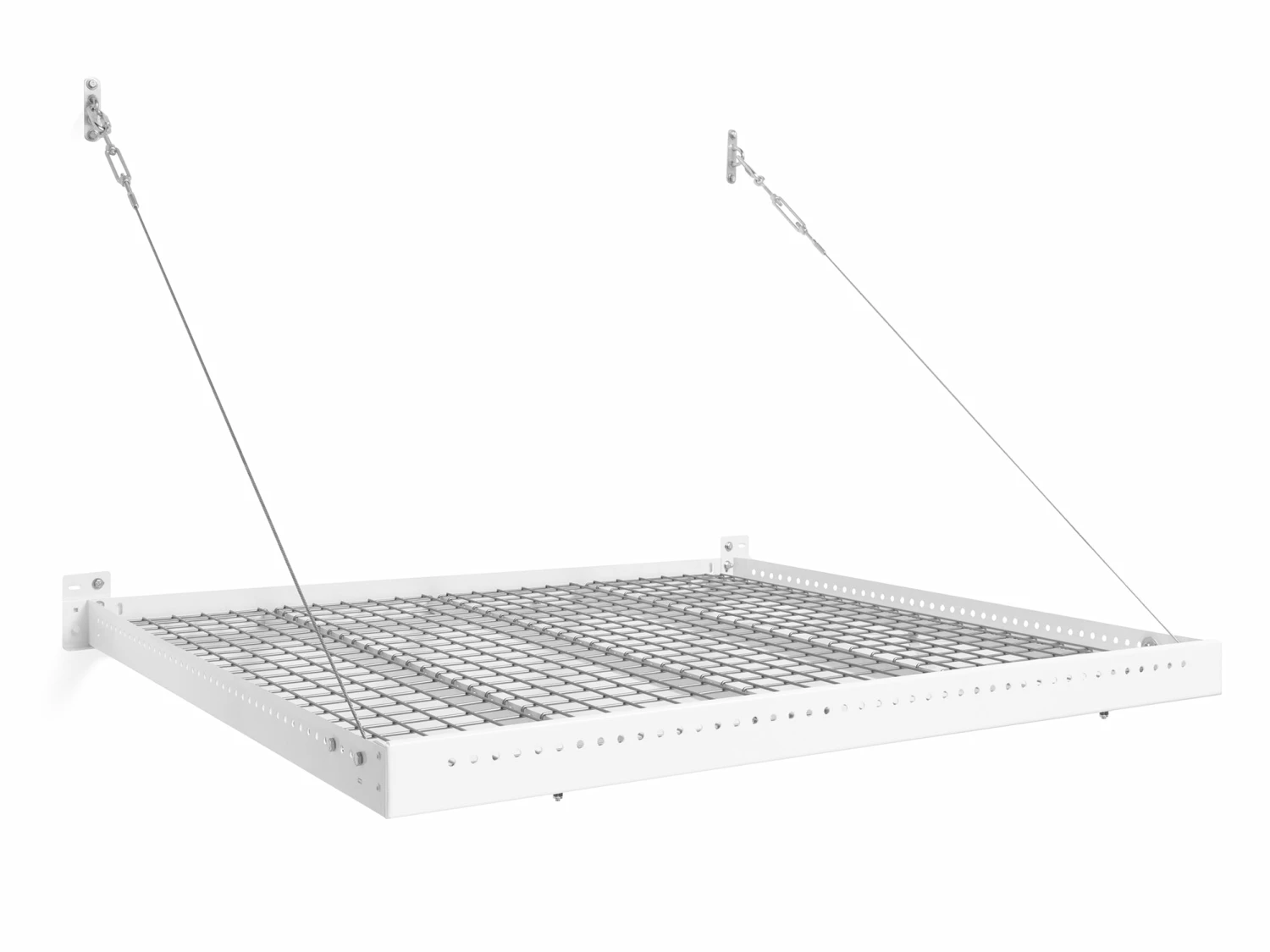 NewAge Products Pro Series 4 Ft. X 4 Ft. Wall Mounted Steel Shelf 11 NewAge Products Pro Series 4 Ft. X 4 Ft. Wall Mounted Steel Shelf