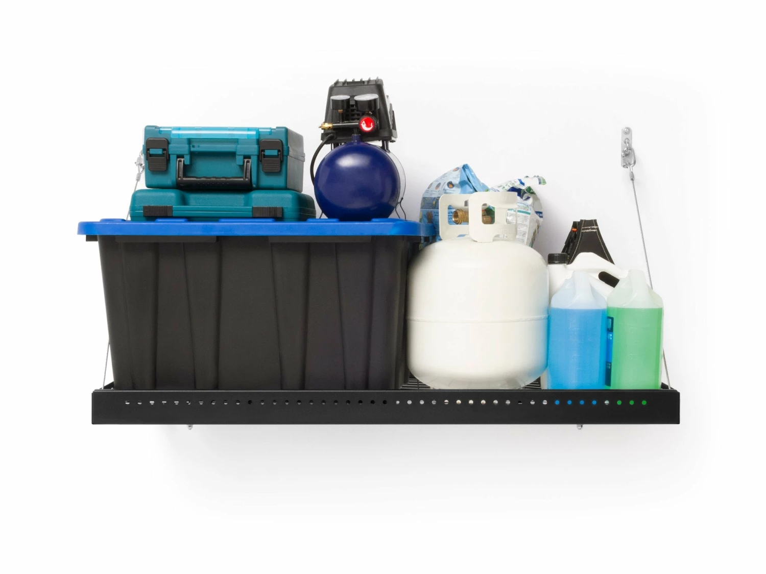 NewAge Products Pro Series 2 Ft. X 4 Ft. Wall Mounted Steel Shelf 2 NewAge Products Pro Series 2 Ft. X 4 Ft. Wall Mounted Steel Shelf