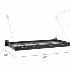 NewAge Products Pro Series 2 Ft. X 4 Ft. Wall Mounted Steel Shelf 29 NewAge Products Pro Series 2 Ft. X 4 Ft. Wall Mounted Steel Shelf