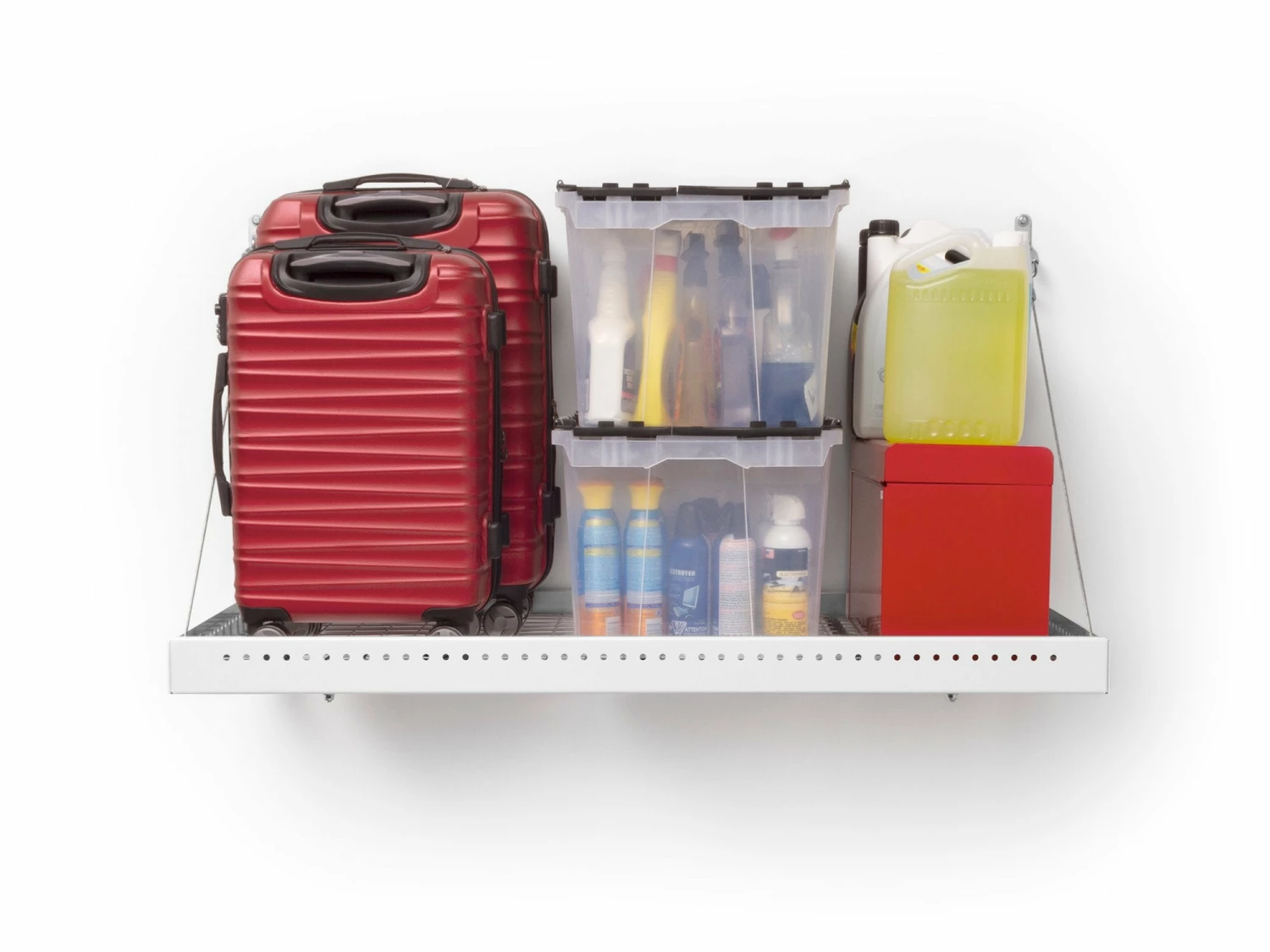 NewAge Products Pro Series 2 Ft. X 4 Ft. Wall Mounted Steel Shelf 12 NewAge Products Pro Series 2 Ft. X 4 Ft. Wall Mounted Steel Shelf