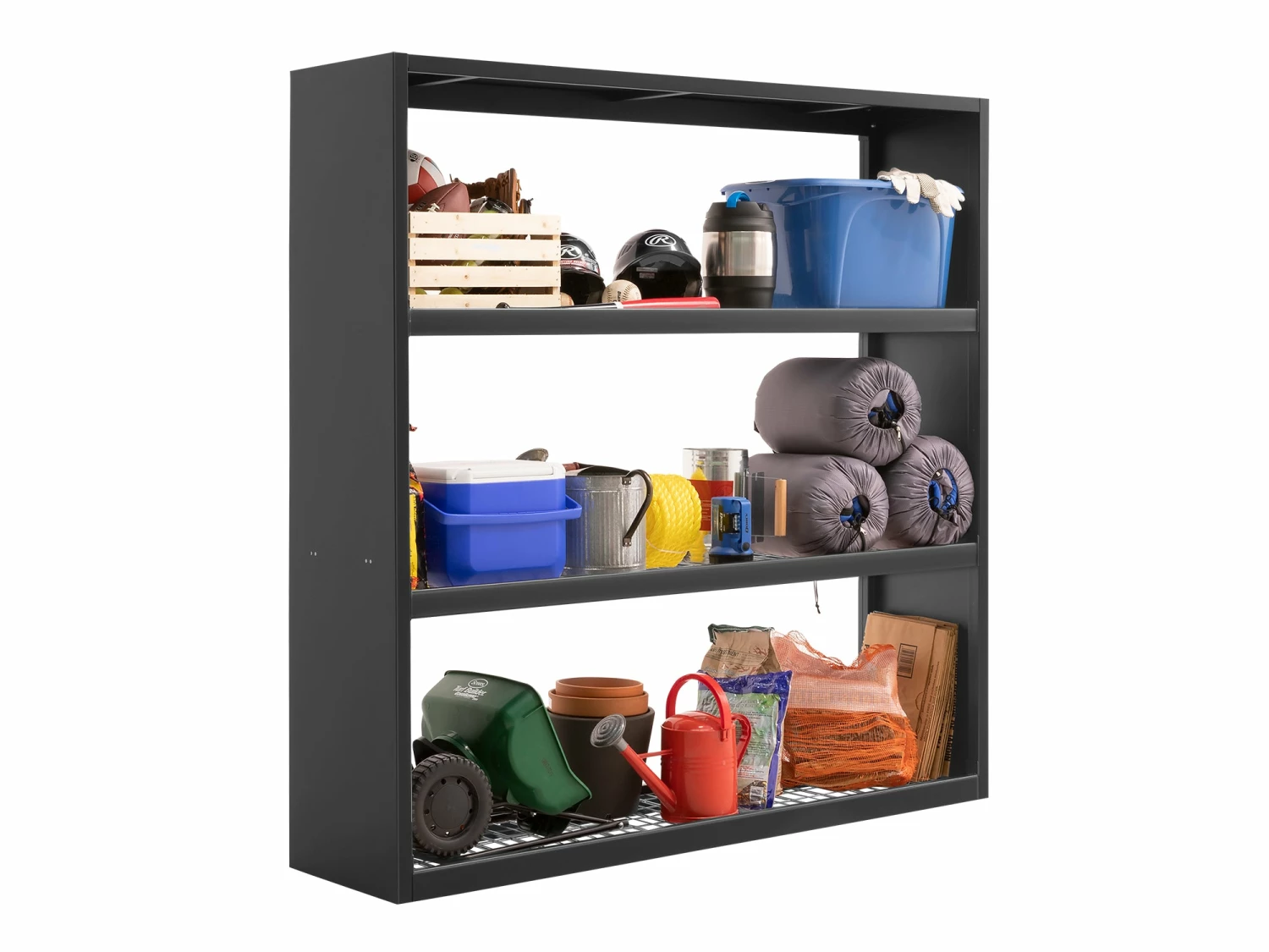 NewAge Products Bold Series 72 In. Wall Mounted Rack - Black Garage Storage 8 NewAge Products Bold Series 72 In. Wall Mounted Rack - Black Garage Storage