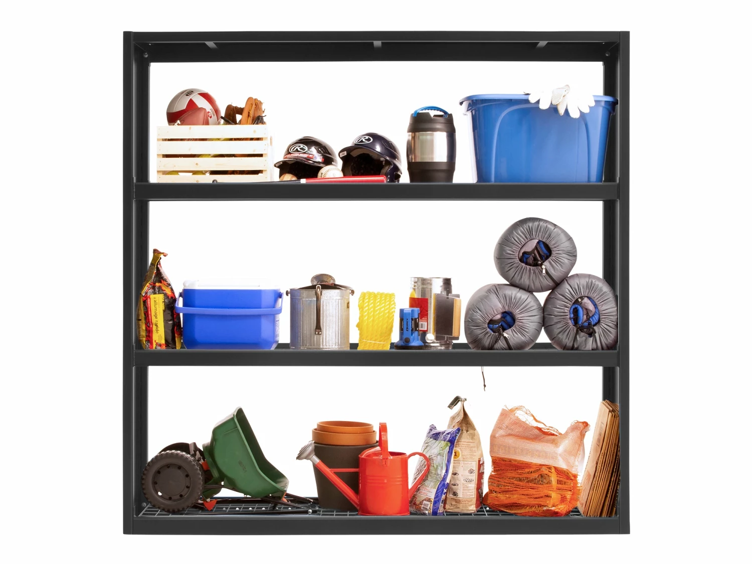 NewAge Products Bold Series 72 In. Wall Mounted Rack - Black Garage Storage 2 NewAge Products Bold Series 72 In. Wall Mounted Rack - Black Garage Storage