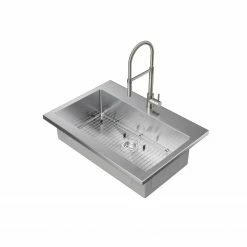 NewAge Products 36 In. Standard Sink With Flex Pull Down Faucet Shop Kitchen Sets