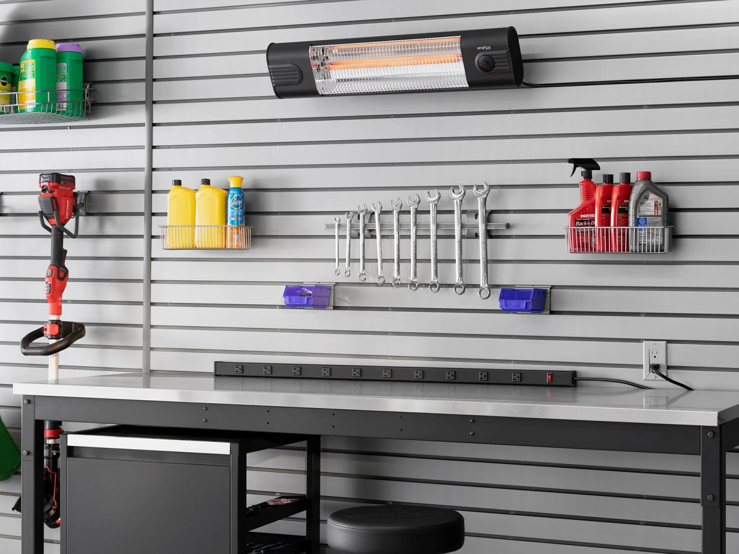 NewAge Products 10-Outlet Power Strip With Surge Protection 5 NewAge Products 10-Outlet Power Strip With Surge Protection