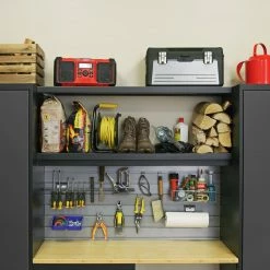 NewAge Products Bold Series Gray 3 Piece Cabinet Set Garage Storage