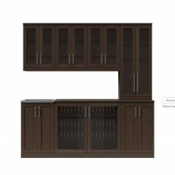 NewAge Products Home Wet Bar 8 Piece Cabinet Set - 21 Inch 31 NewAge Products Home Wet Bar 8 Piece Cabinet Set - 21 Inch