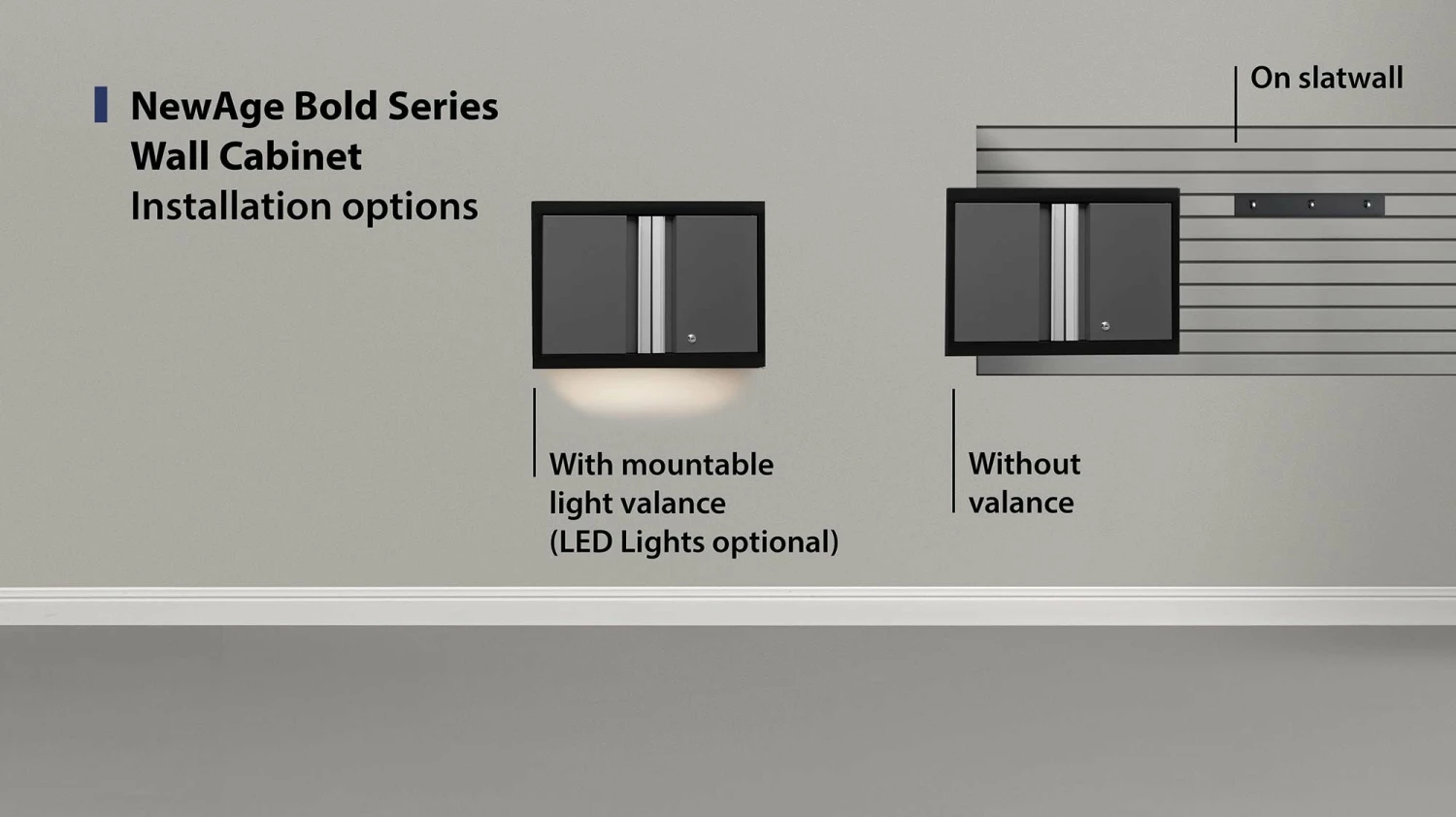 NewAge Products Garage Storage Bold Series 24 In. Wall Cabinet 5 NewAge Products Garage Storage Bold Series 24 In. Wall Cabinet