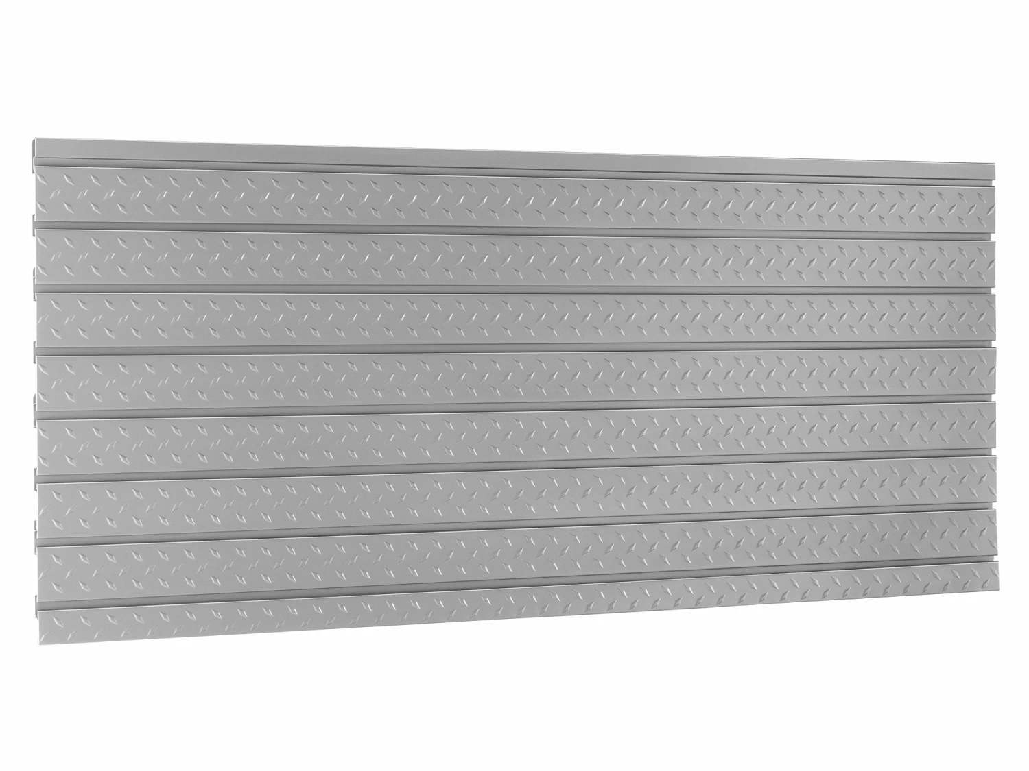 NewAge Products 2 X Pro Series 84 In. Diamond Plate Slatwall Backsplash 2 NewAge Products 2 X Pro Series 84 In. Diamond Plate Slatwall Backsplash