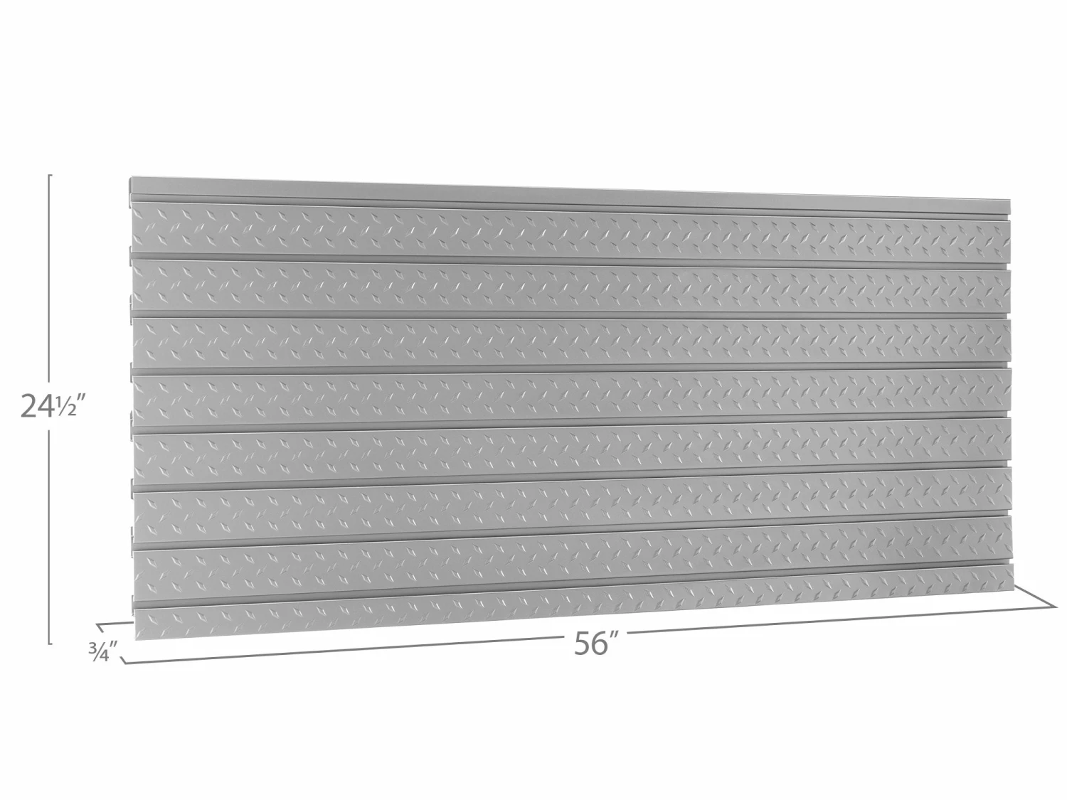 NewAge Products 2 X Pro Series 56 In. Diamond Plate Slatwall Backsplash Wall Organization 5 NewAge Products 2 X Pro Series 56 In. Diamond Plate Slatwall Backsplash Wall Organization