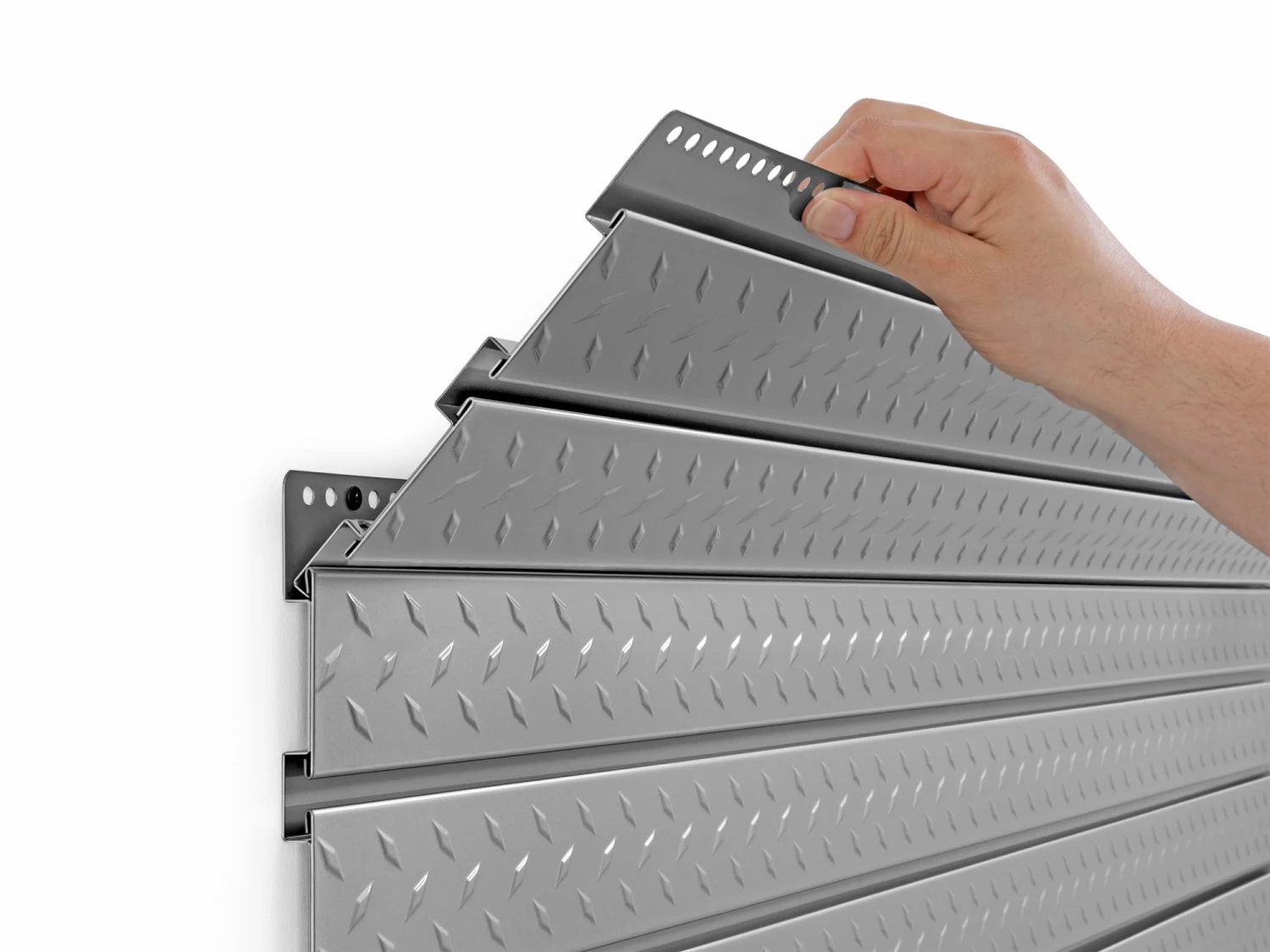 None Pro Series Diamond Plate Slatwall Backsplash Garage Storage 7 None Pro Series Diamond Plate Slatwall Backsplash Garage Storage