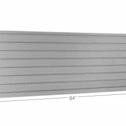 None Pro Series 84 In. Diamond Plate Slatwall Backsplash Garage Storage
