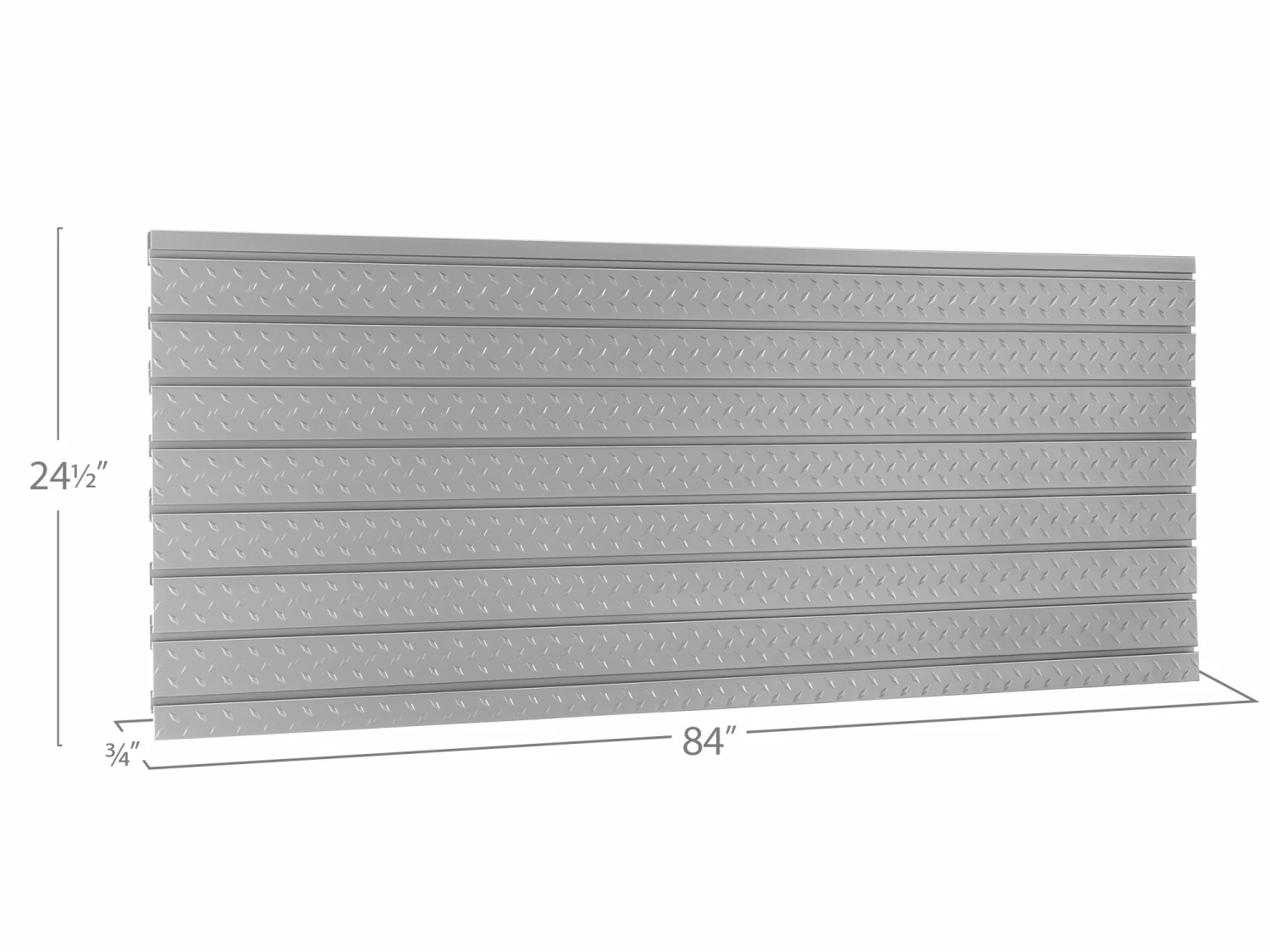None Pro Series 84 In. Diamond Plate Slatwall Backsplash Garage Storage 2 None Pro Series 84 In. Diamond Plate Slatwall Backsplash Garage Storage