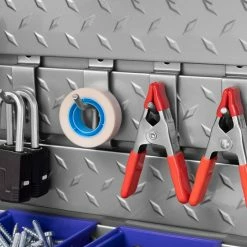 NewAge Products Garage Storage PVC Slatwall 12-Piece Accessory Kit 10 NewAge Products Garage Storage PVC Slatwall 12-Piece Accessory Kit