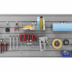 None Steel Slatwall 12-Piece Accessory Kit Garage Storage 10 None Steel Slatwall 12-Piece Accessory Kit Garage Storage