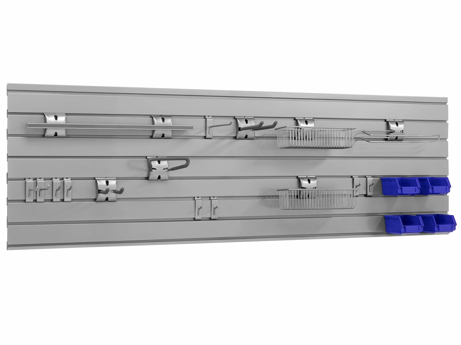 NewAge Products Steel Slatwall 20-Piece Accessory Kit Garage Storage 2 NewAge Products Steel Slatwall 20-Piece Accessory Kit Garage Storage